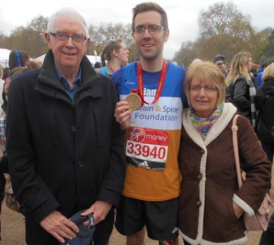 Astle Paterson’s Liam O’Shea has raised over £3,000 for the Brain and Spine Foundation by running the London Marathon 6
