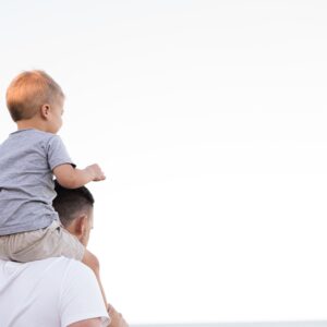 a father making a child arrangement plan for his infant son