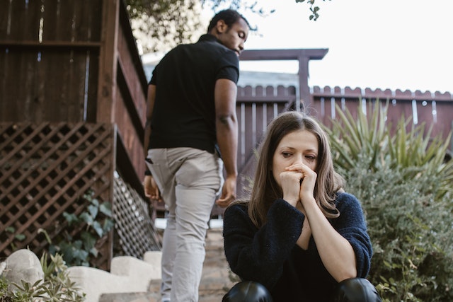 Divorce In England and Wales 1 Sad Couple Parting Ways Representing The Divorce Process In England And Wales