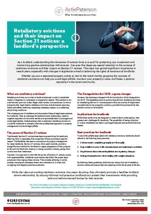 Get the landlord’s perspective of retaliatory evictions 1