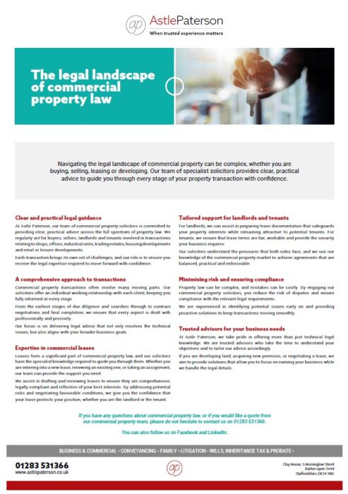 Commercial property solicitors who keep your business moving 1